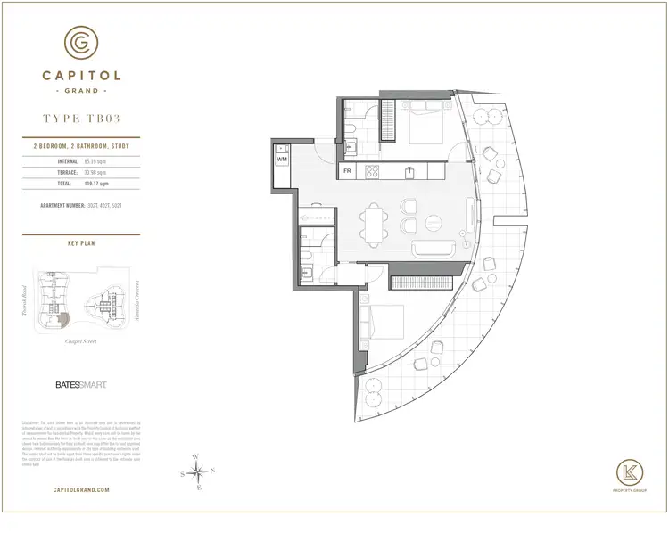 Floorplan of Homely apartment listing, 302/243 Toorak Road, South Yarra VIC 3141