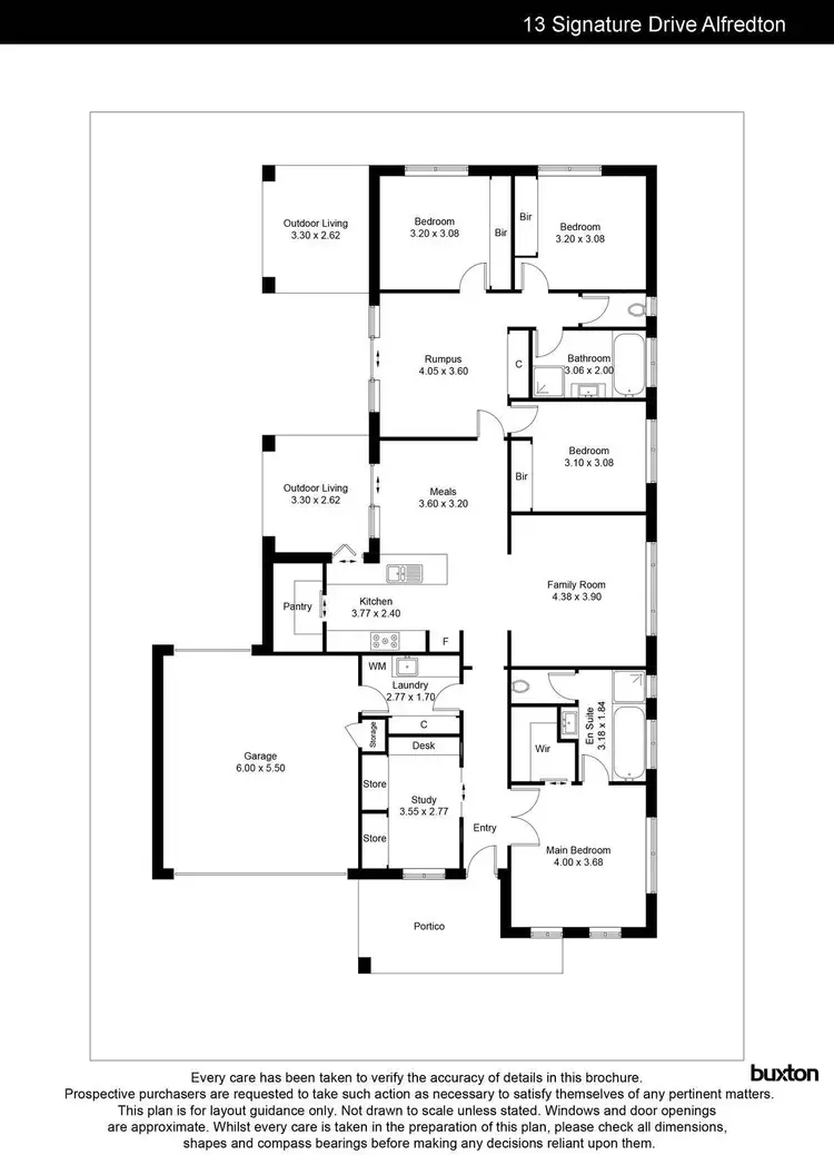 Floorplan of Homely house listing, 13 Signature Drive, Alfredton VIC 3350