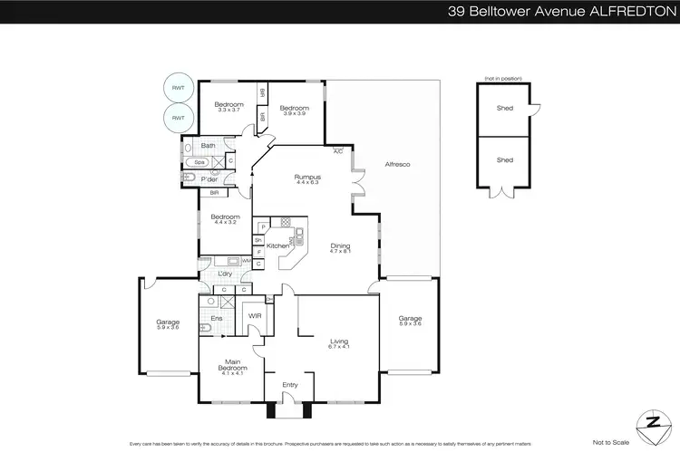 Floorplan of Homely house listing, 39 Belltower Avenue, Alfredton VIC 3350