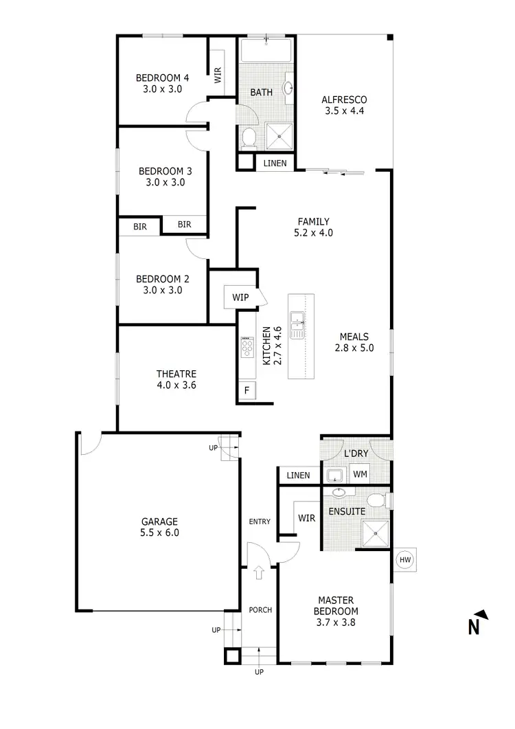 Floorplan of Homely house listing, 2 Periwinkle Crescent, Wallan VIC 3756