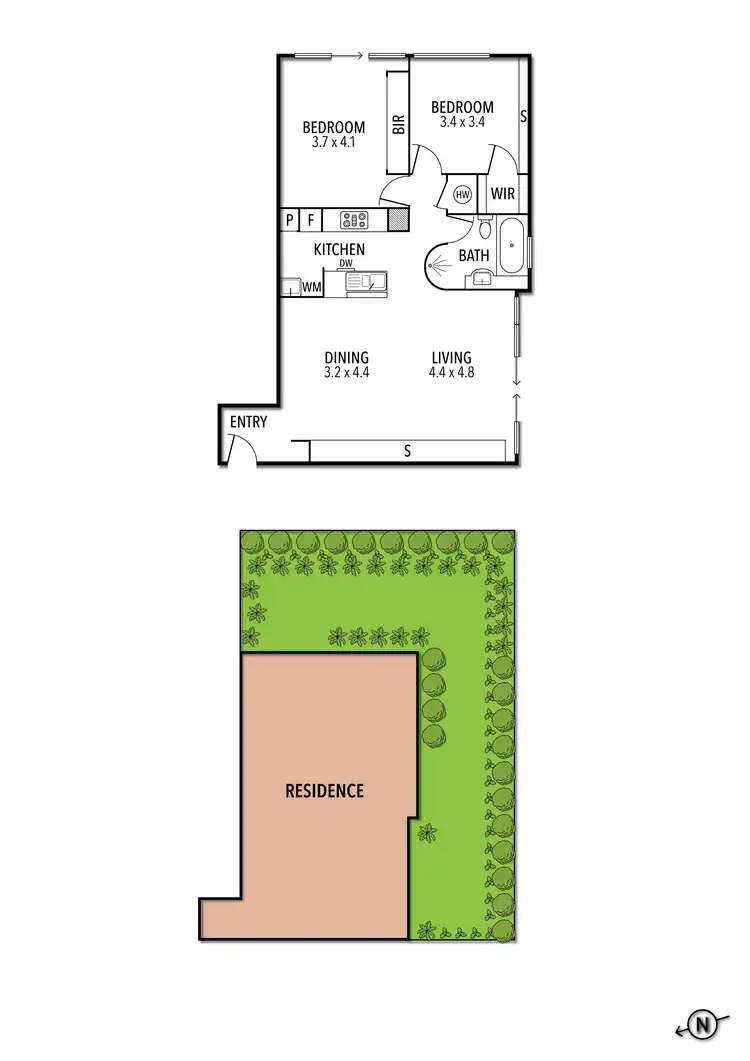 Floorplan of Homely apartment listing, 5/228 The Avenue, Parkville VIC 3052