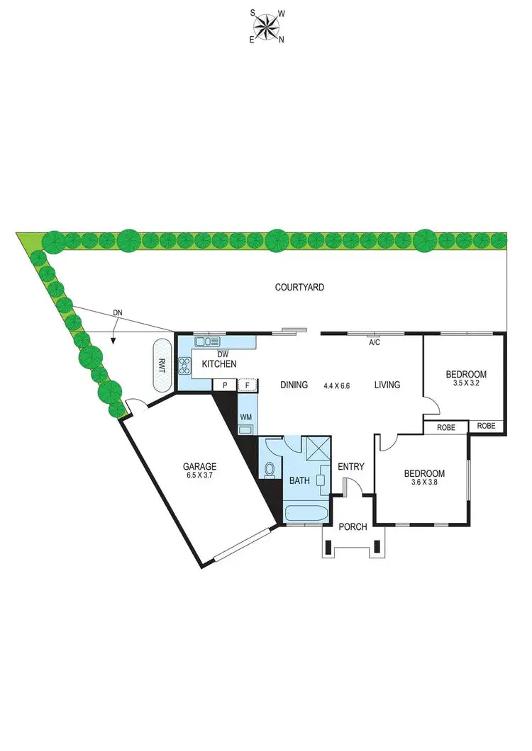 Floorplan of Homely townhouse listing, 3/36 Bonny Street, Bentleigh East VIC 3165