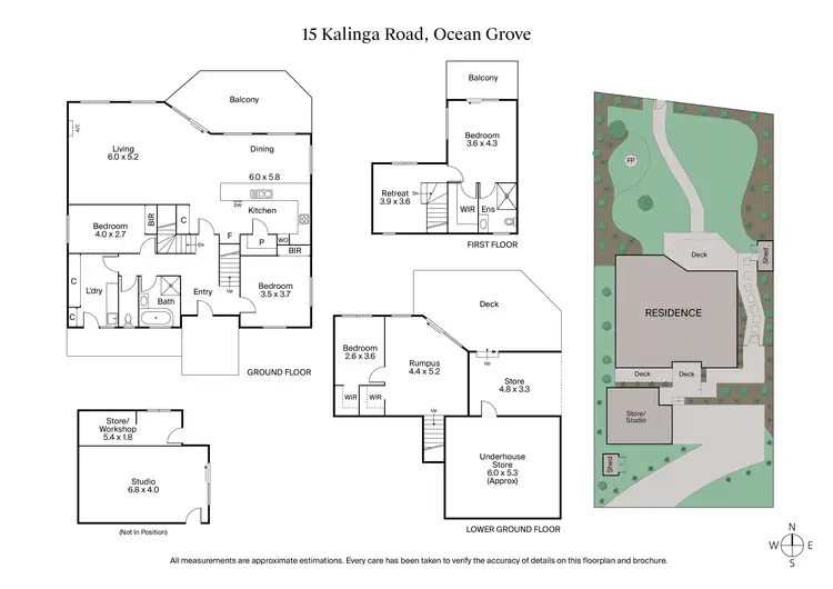 Floorplan of Homely house listing, 15 Kalinga Road, Ocean Grove VIC 3226
