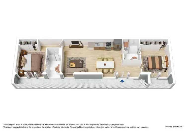 Floorplan of Homely apartment listing, 17 Balston Street, Southbank VIC 3006