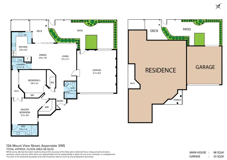 Floorplan of Homely unit listing, 13A Mount View Street, Aspendale VIC 3195