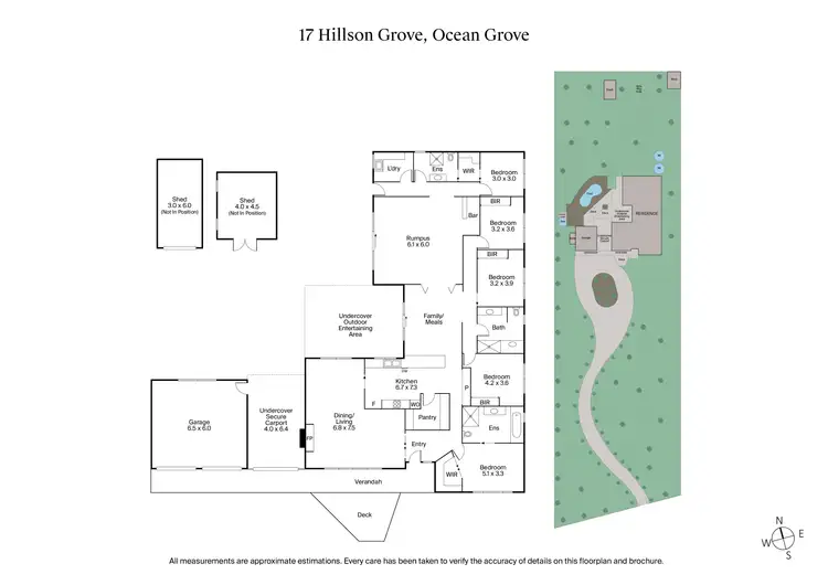 Floorplan of Homely house listing, 17 Hillson Grove, Ocean Grove VIC 3226