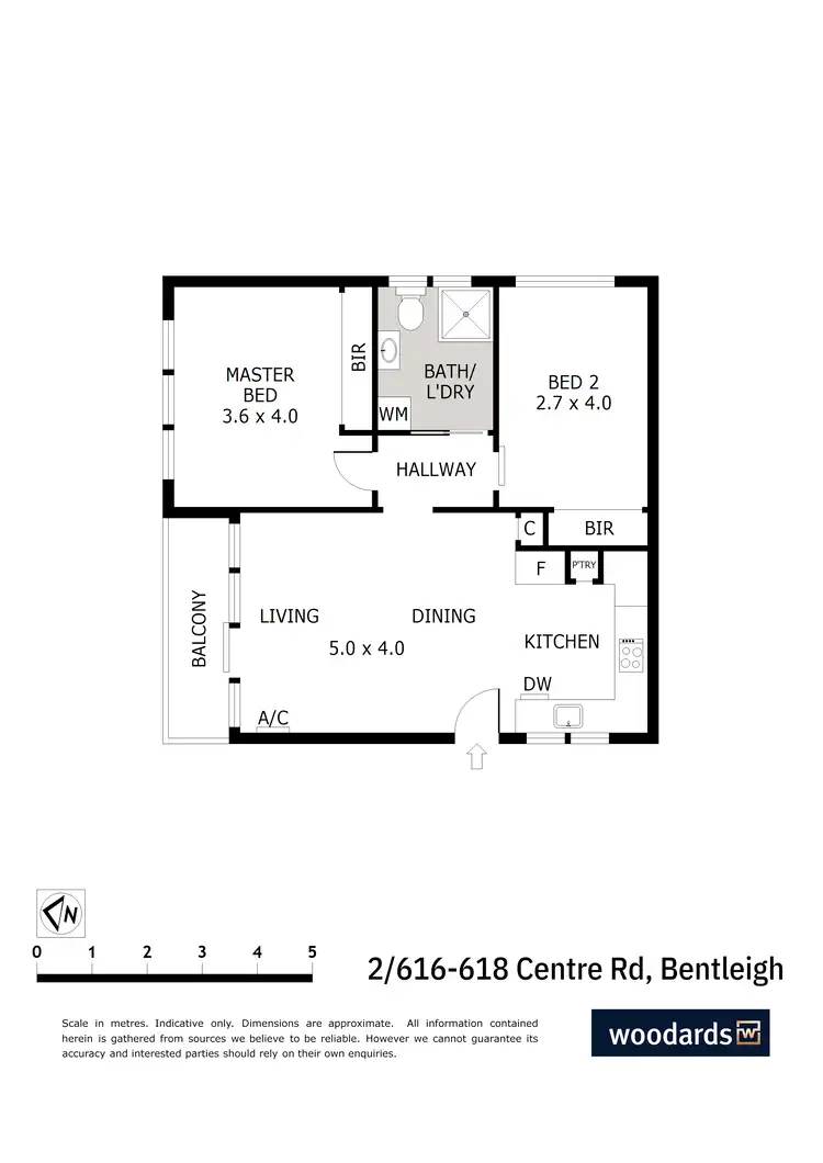 Floorplan of Homely apartment listing, 2/616 - 618 Centre Road, Bentleigh VIC 3204