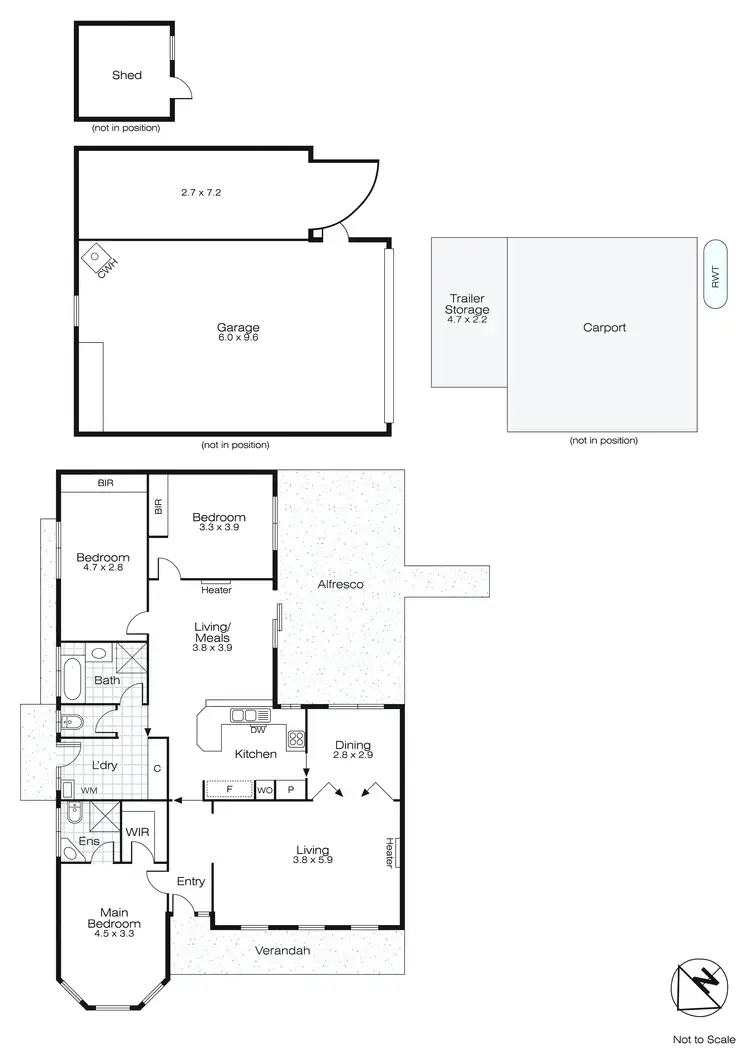 Floorplan of Homely house listing, 201 Fussell Street, Ballarat East VIC 3350