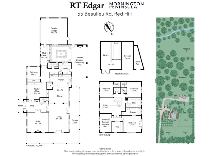 Floorplan of Homely rural property listing, 55 Beaulieu Road, Red Hill VIC 3937