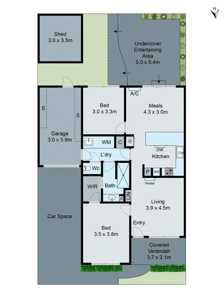 Floorplan of Homely unit listing, 35/12 Surrey Road, Mount Waverley VIC 3149