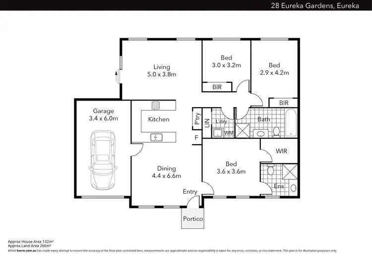 Floorplan of Homely house listing, 28 Eureka Gardens Drive, Eureka VIC 3350