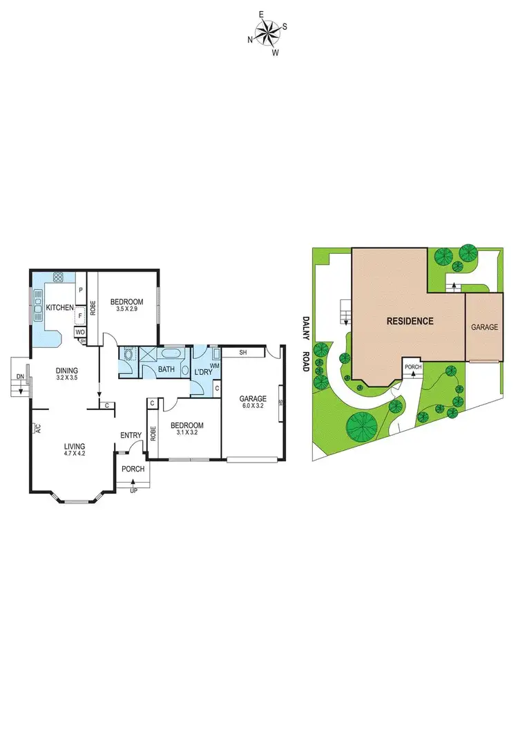 Floorplan of Homely villa listing, 1/1 Crosbie Road, Murrumbeena VIC 3163