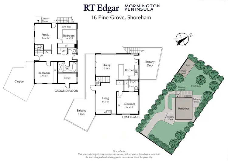 Floorplan of Homely house listing, 16 Pine Grove, Shoreham VIC 3916