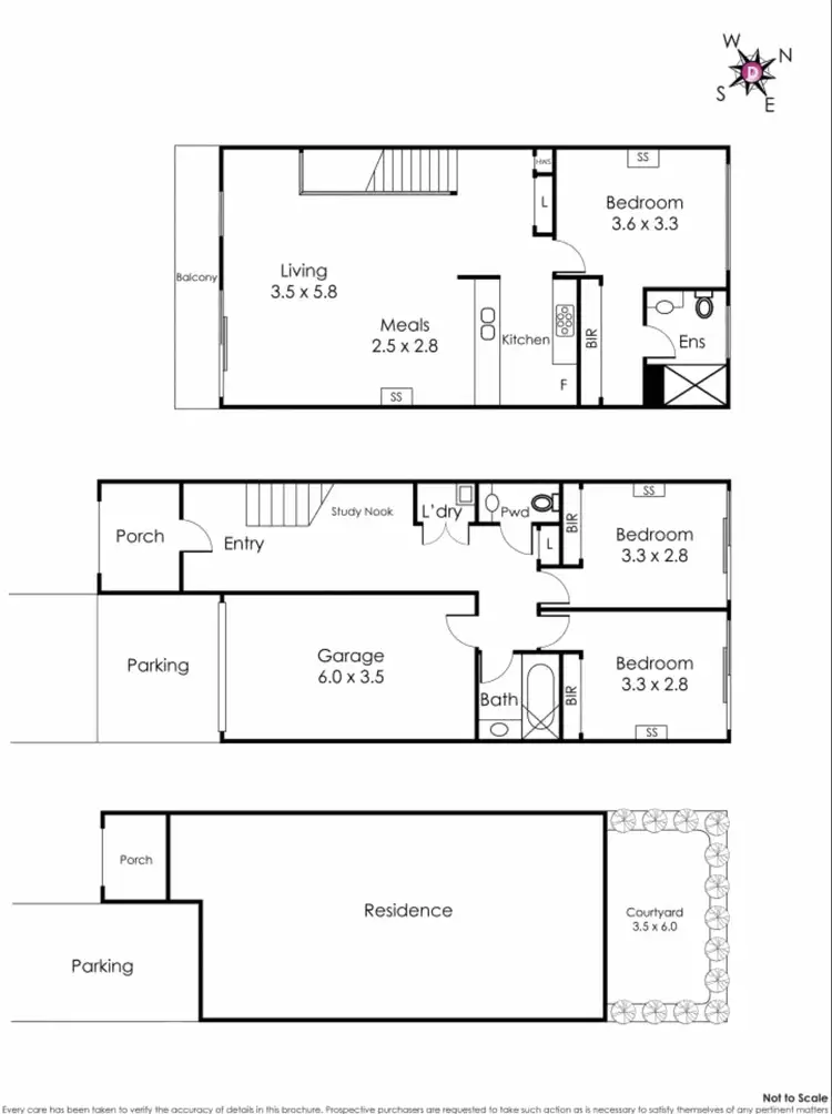 Floorplan of Homely townhouse listing, 11 Chicquita Circuit, Mentone VIC 3194