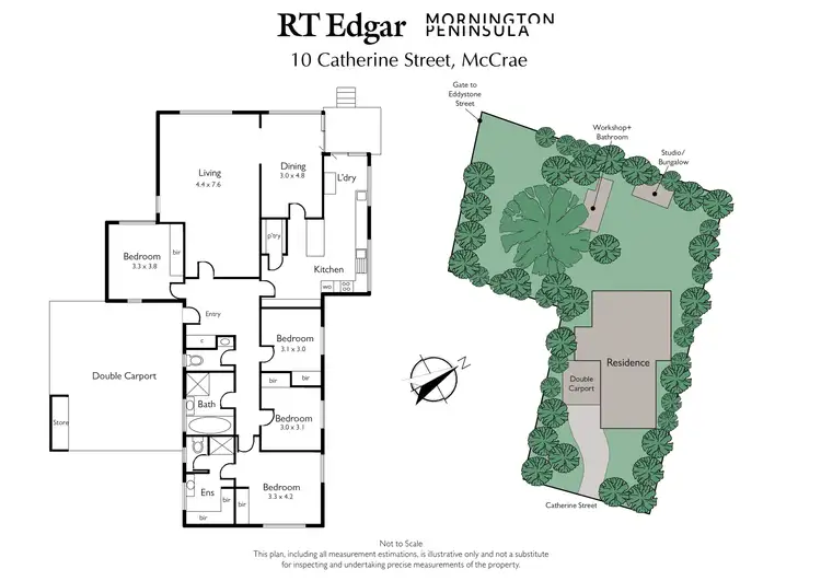 Floorplan of Homely house listing, 10 Catherine Street, Mccrae VIC 3938