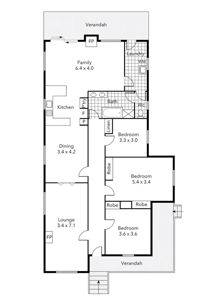 Floorplan of Homely house listing, 36 Surrey Street, Linton VIC 3360