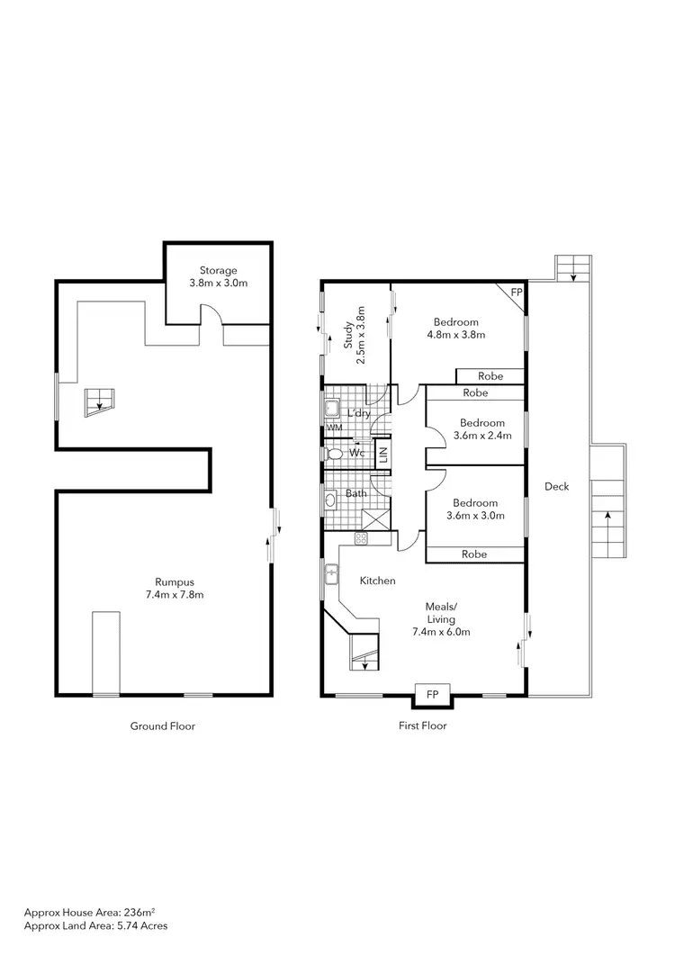 Floorplan of Homely house listing, 119 Tilligs Road, Scarsdale VIC 3351