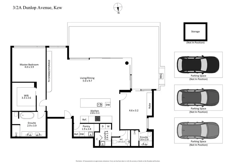 Floorplan of Homely apartment listing, 1/2a Dunlop Avenue, Kew VIC 3101