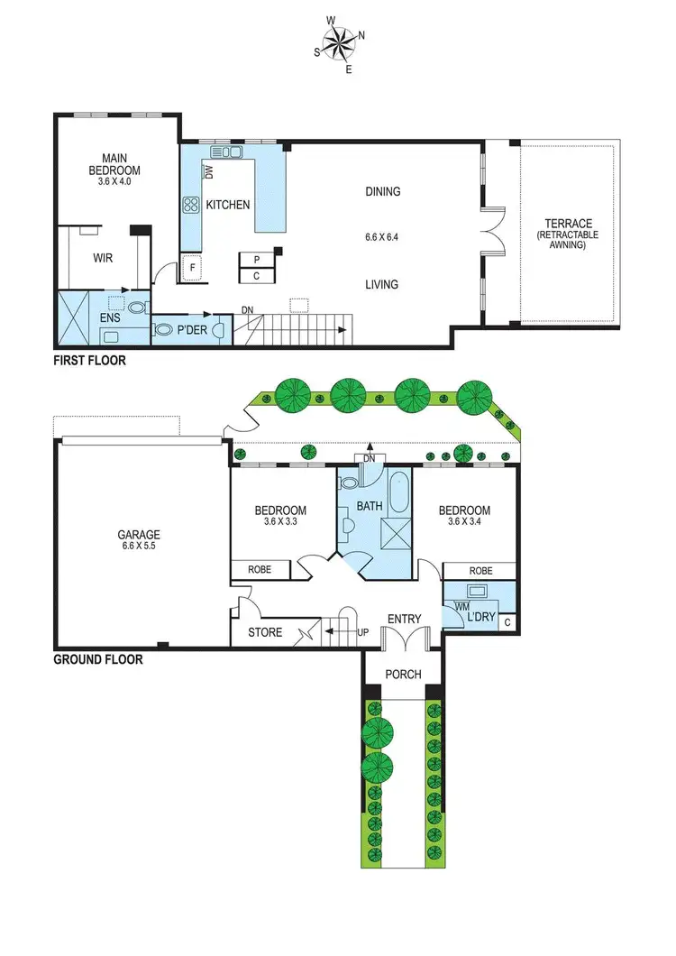 Floorplan of Homely townhouse listing, 2B Ratho Avenue, Brighton East VIC 3187