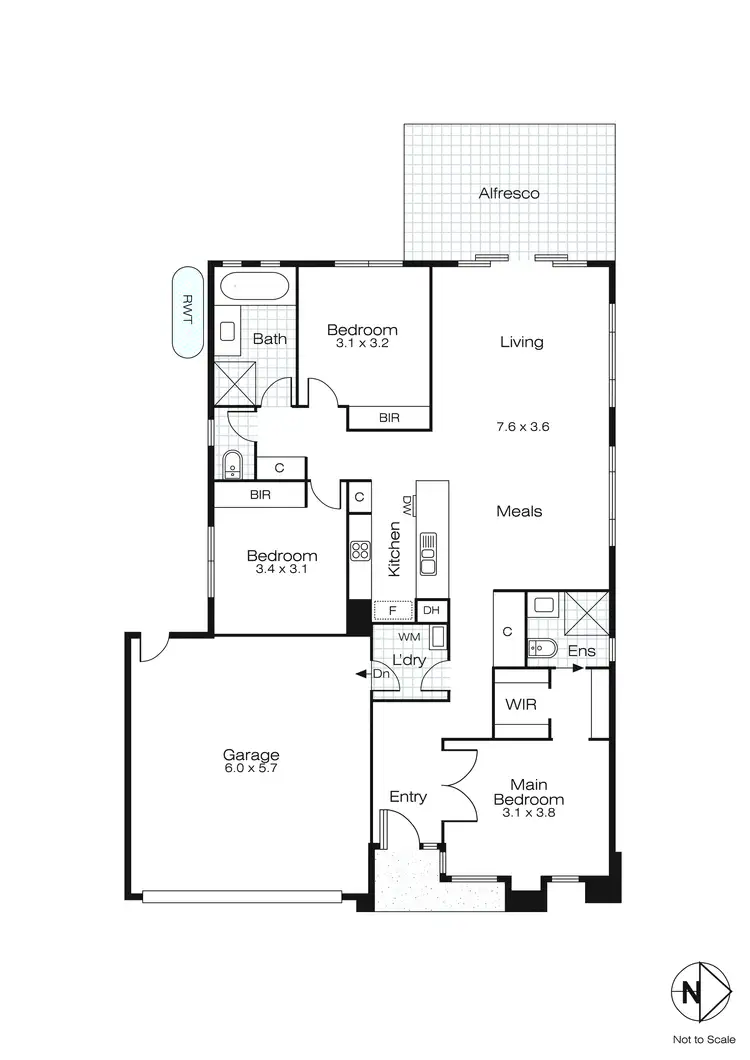 Floorplan of Homely house listing, 7 Bayfield Street, Lucas VIC 3350