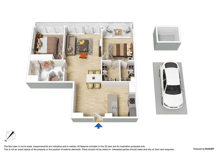 Floorplan of Homely apartment listing, 95/63 Dorcas Street, South Melbourne VIC 3205