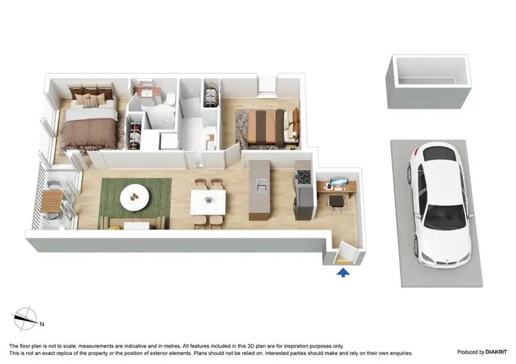 Floorplan of Homely apartment listing, 2506/241 City Road, Southbank VIC 3006