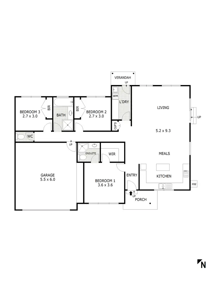 Floorplan of Homely unit listing, 2/43 Darraweit Road, Wallan VIC 3756