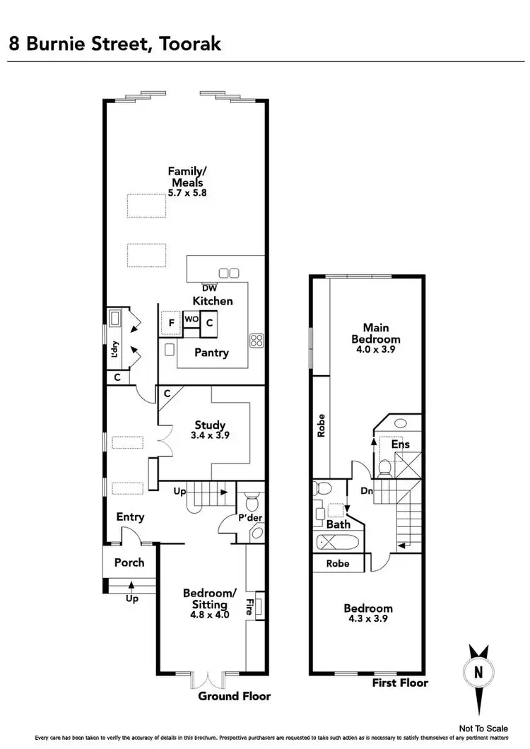 Floorplan of Homely house listing, 8 Burnie Street, Toorak VIC 3142