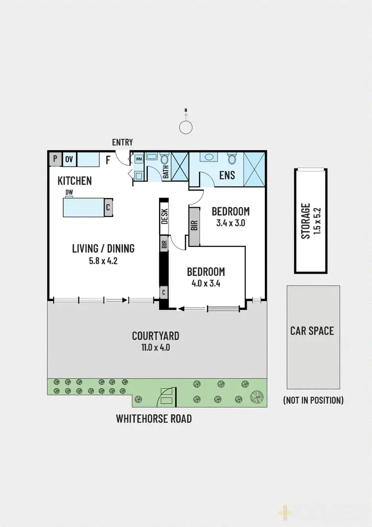 Floorplan of Homely apartment listing, g02/801 Whitehorse Road, Mont Albert VIC 3127