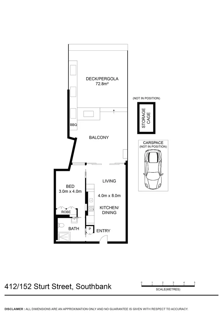 Floorplan of Homely apartment listing, 412/152 Sturt Street, Southbank VIC 3006