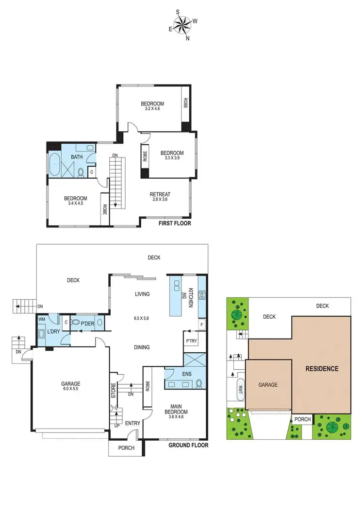 Floorplan of Homely townhouse listing, 28 First Street, Black Rock VIC 3193