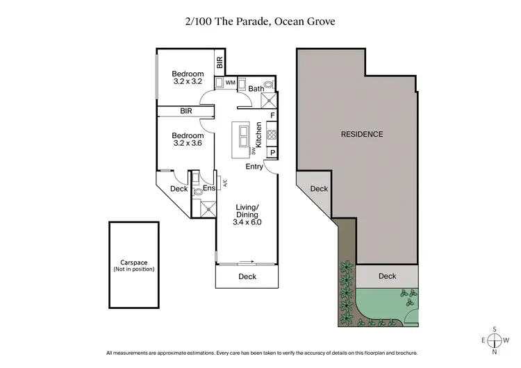 Floorplan of Homely apartment listing, 2/100 The Parade, Ocean Grove VIC 3226