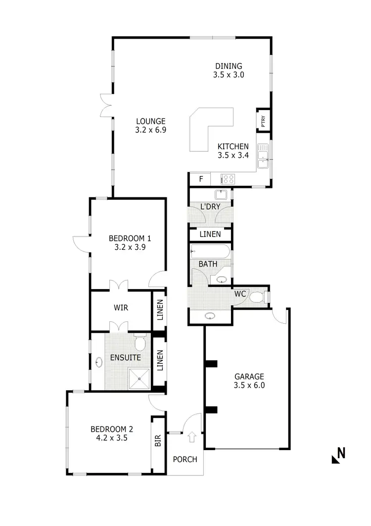 Floorplan of Homely house listing, 66 Powlett Street, Kilmore VIC 3764