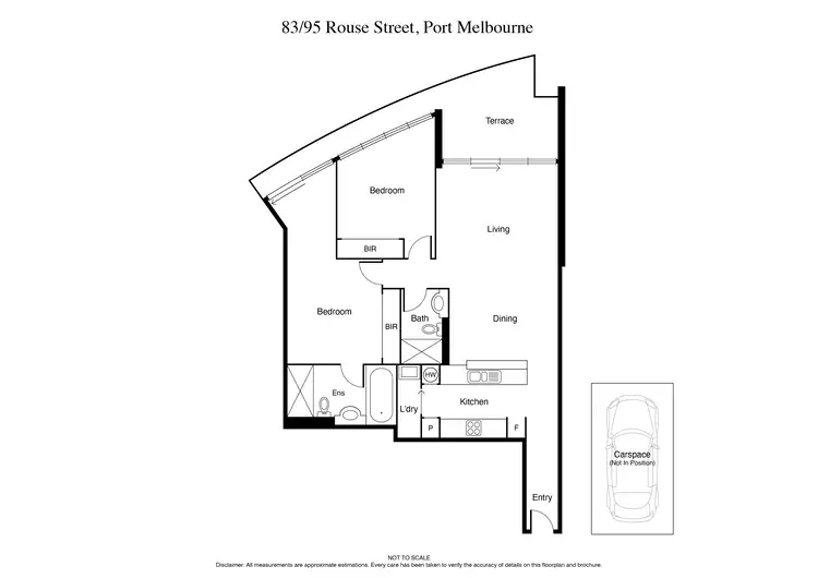 Floorplan of Homely apartment listing, 83/95 Rouse Street, Port Melbourne VIC 3207