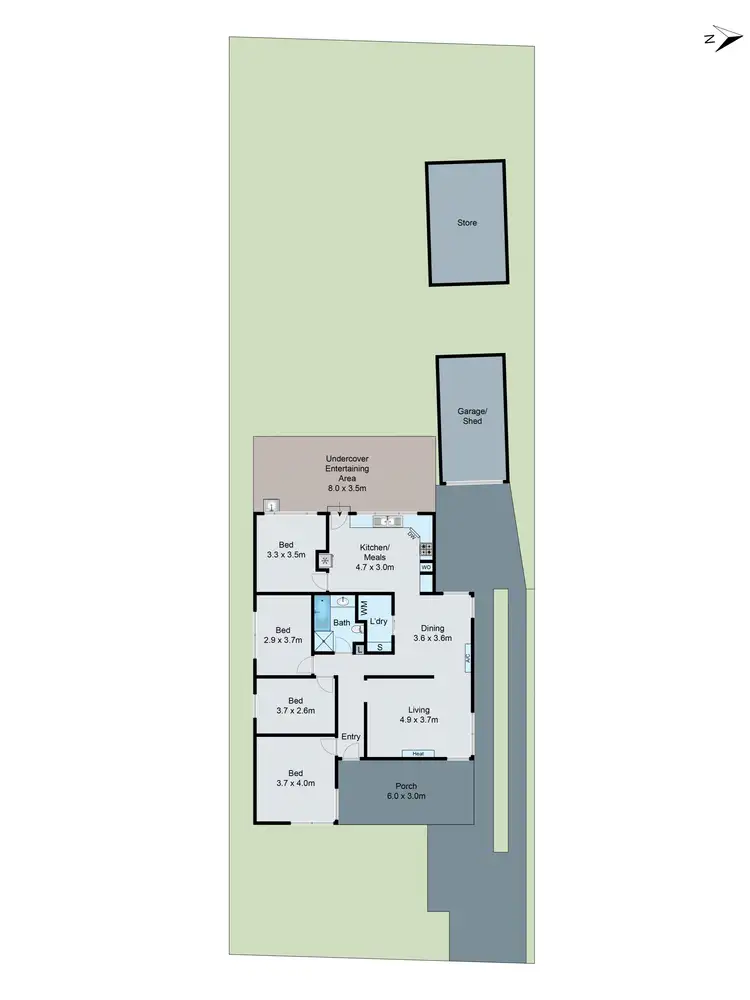 Floorplan of Homely house listing, 6 Aonach Street, Clayton South VIC 3169
