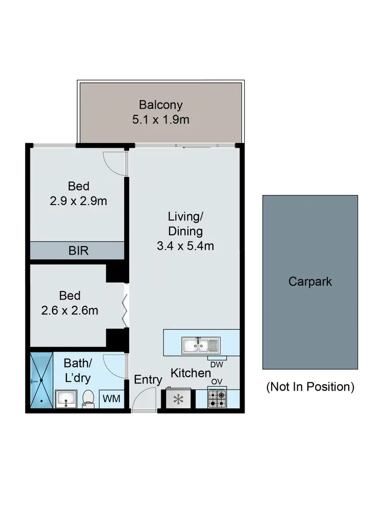 Floorplan of Homely apartment listing, 18/2 Monash Green Drive, Clayton VIC 3168