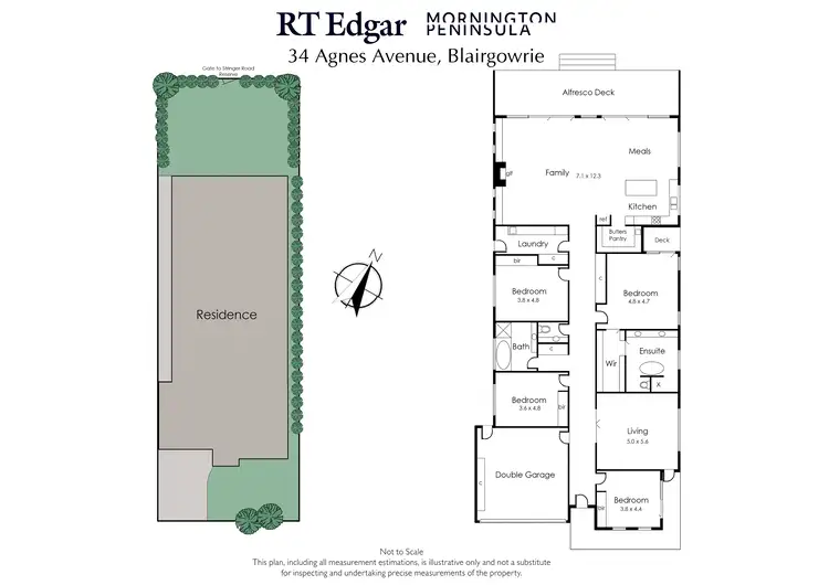 Floorplan of Homely house listing, 34 Agnes Avenue, Blairgowrie VIC 3942