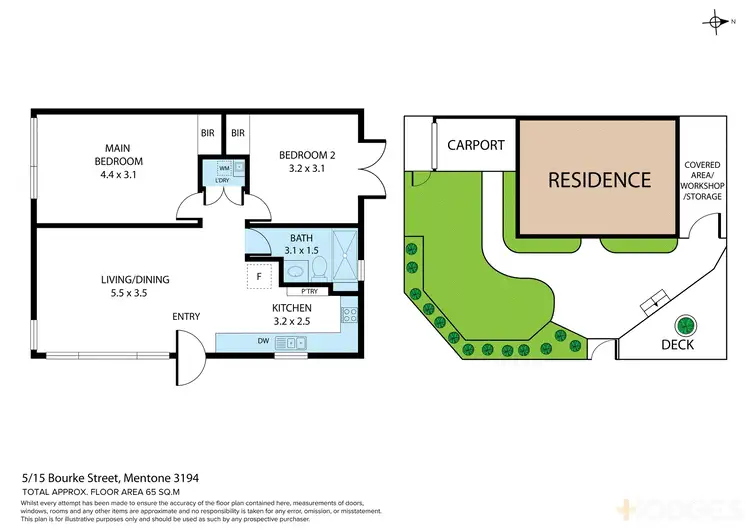 Floorplan of Homely unit listing, 5/15 Bourke Street, Mentone VIC 3194