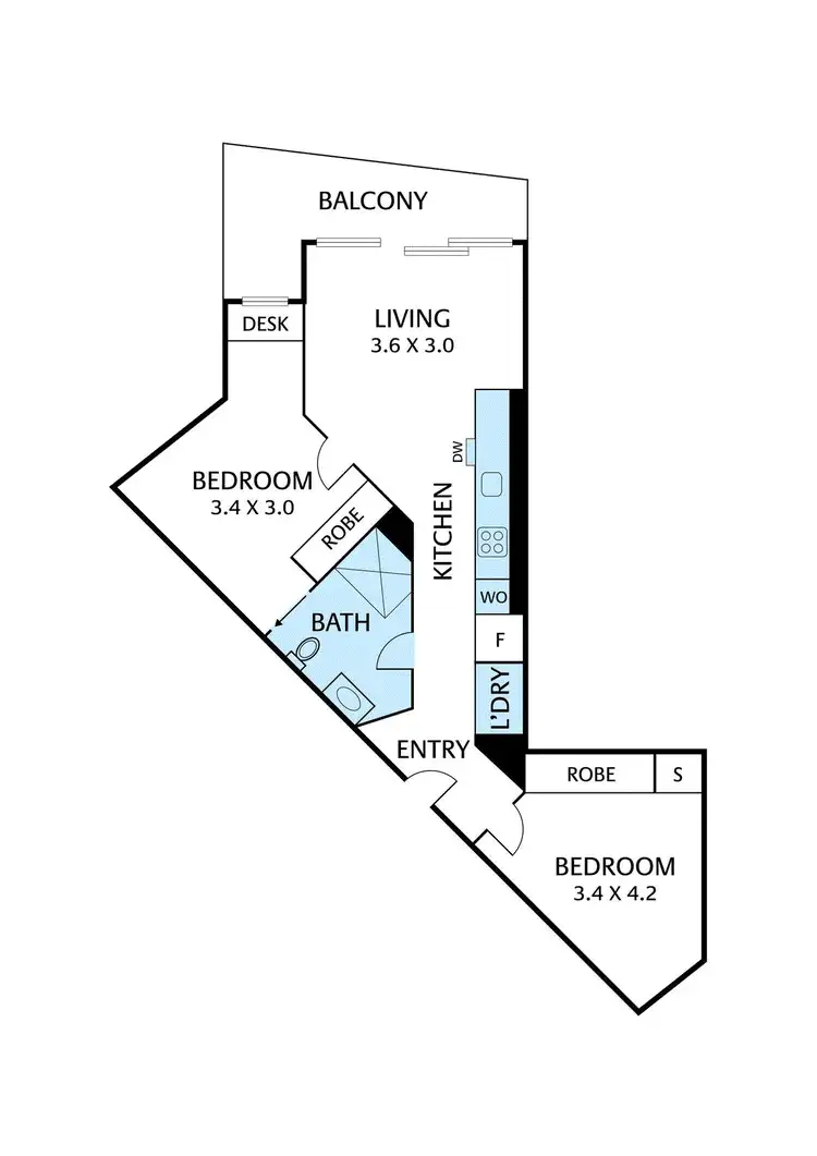 Floorplan of Homely apartment listing, 207/443 Upper Heidelberg Road, Ivanhoe VIC 3079