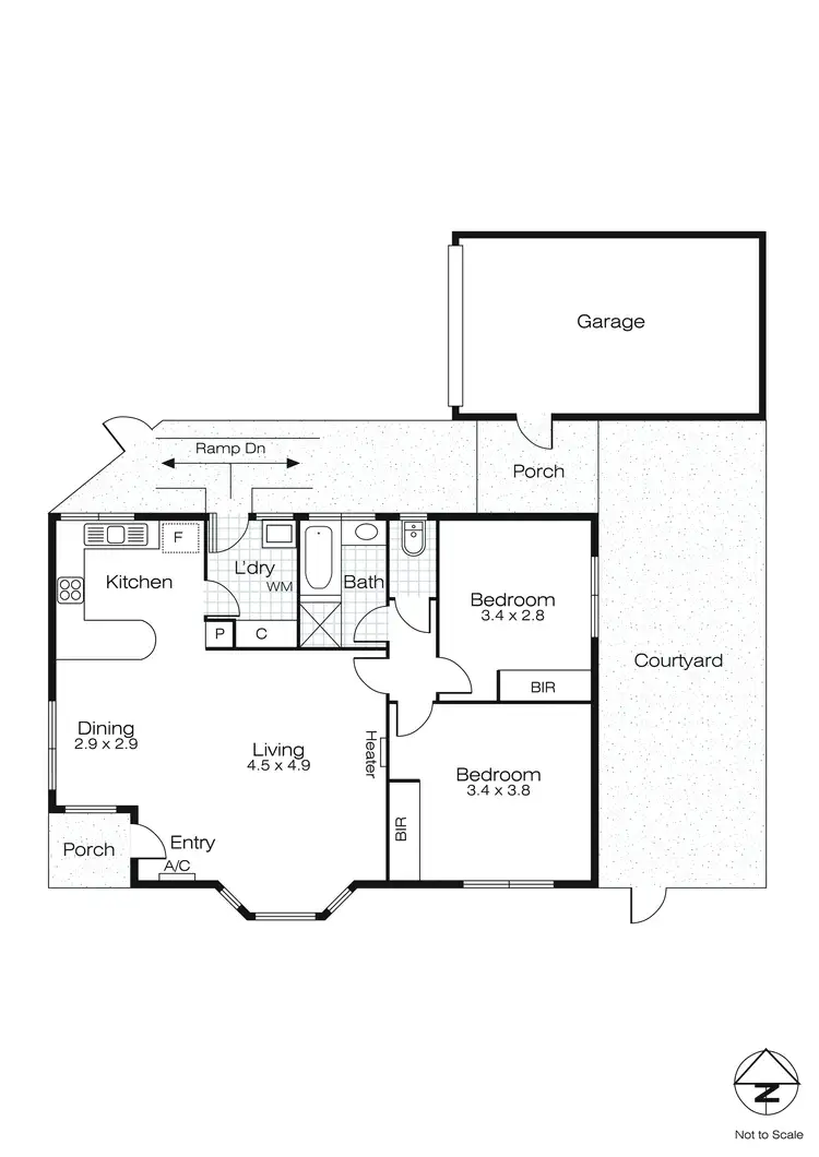 Floorplan of Homely unit listing, 4/104 Vickers Street, Sebastopol VIC 3356