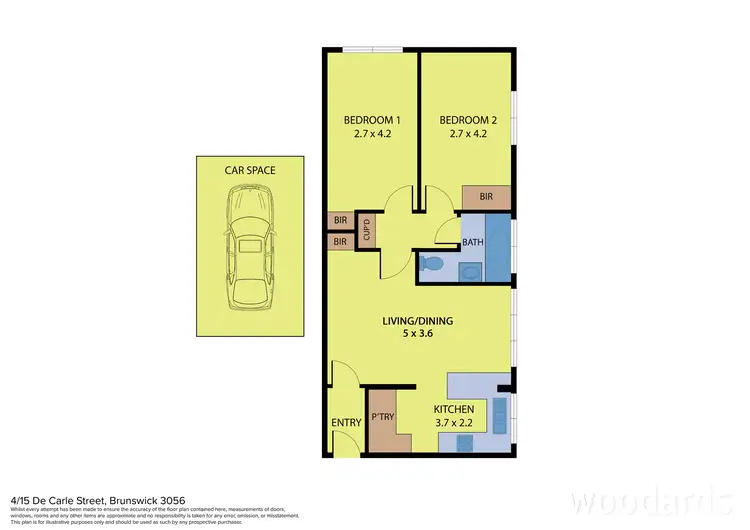 Floorplan of Homely apartment listing, 4/15 De Carle Street, Brunswick VIC 3056