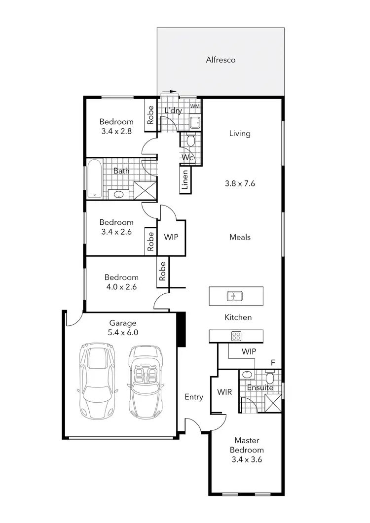 Floorplan of Homely house listing, 6 Limerick Street, Alfredton VIC 3350