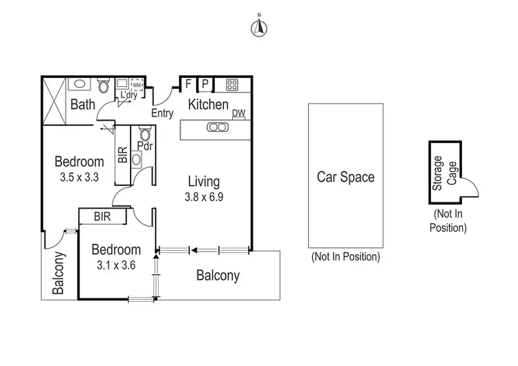 Floorplan of Homely apartment listing, 103/69 Marshall Street, Ivanhoe VIC 3079