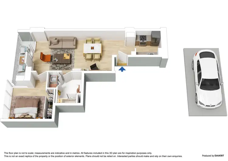 Floorplan of Homely apartment listing, 286/173 City Road, Southbank VIC 3006