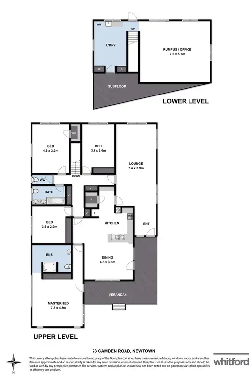 Floorplan of Homely house listing, 73 Camden Road, Newtown VIC 3220