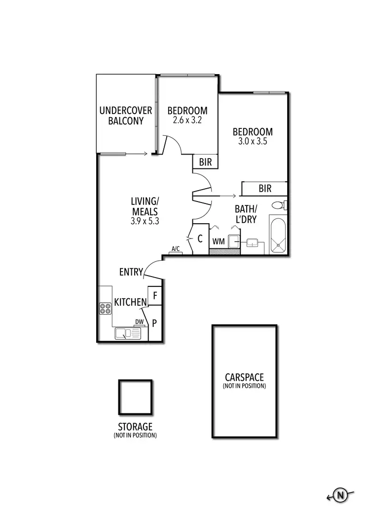 Floorplan of Homely apartment listing, 203/29 Nicholson Street, Brunswick East VIC 3057