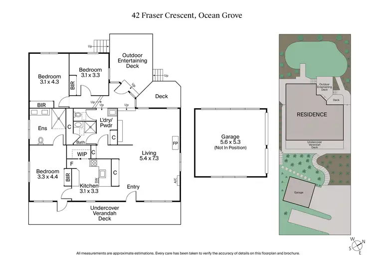 Floorplan of Homely house listing, 42 Fraser Crescent, Ocean Grove VIC 3226