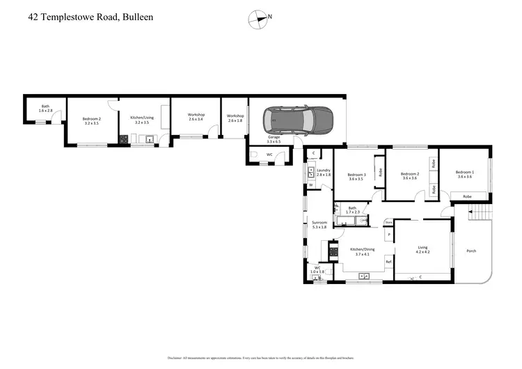 Floorplan of Homely house listing, 42 Templestowe Road, Bulleen VIC 3105