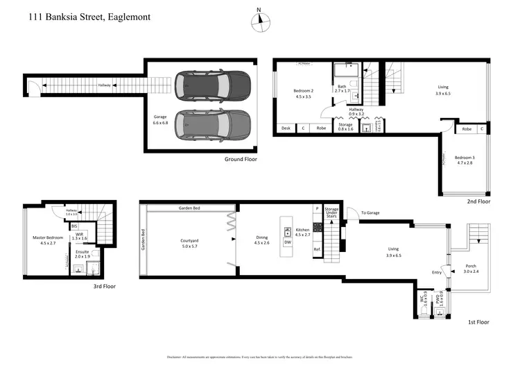 Floorplan of Homely townhouse listing, 15/111 Banksia Street, Eaglemont VIC 3084