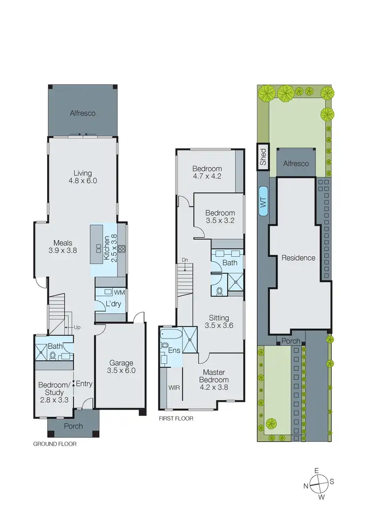 Floorplan of Homely house listing, 47B Glenelg Drive, Clayton South VIC 3169